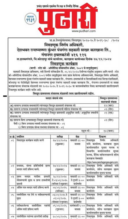 दैनिक पुढारी दि. २७ डिसेंबर २०२४